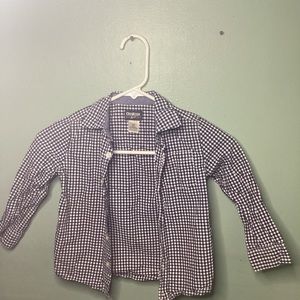 Boys Plaid Buttons -3T - OshKosh B’gosh NWOT